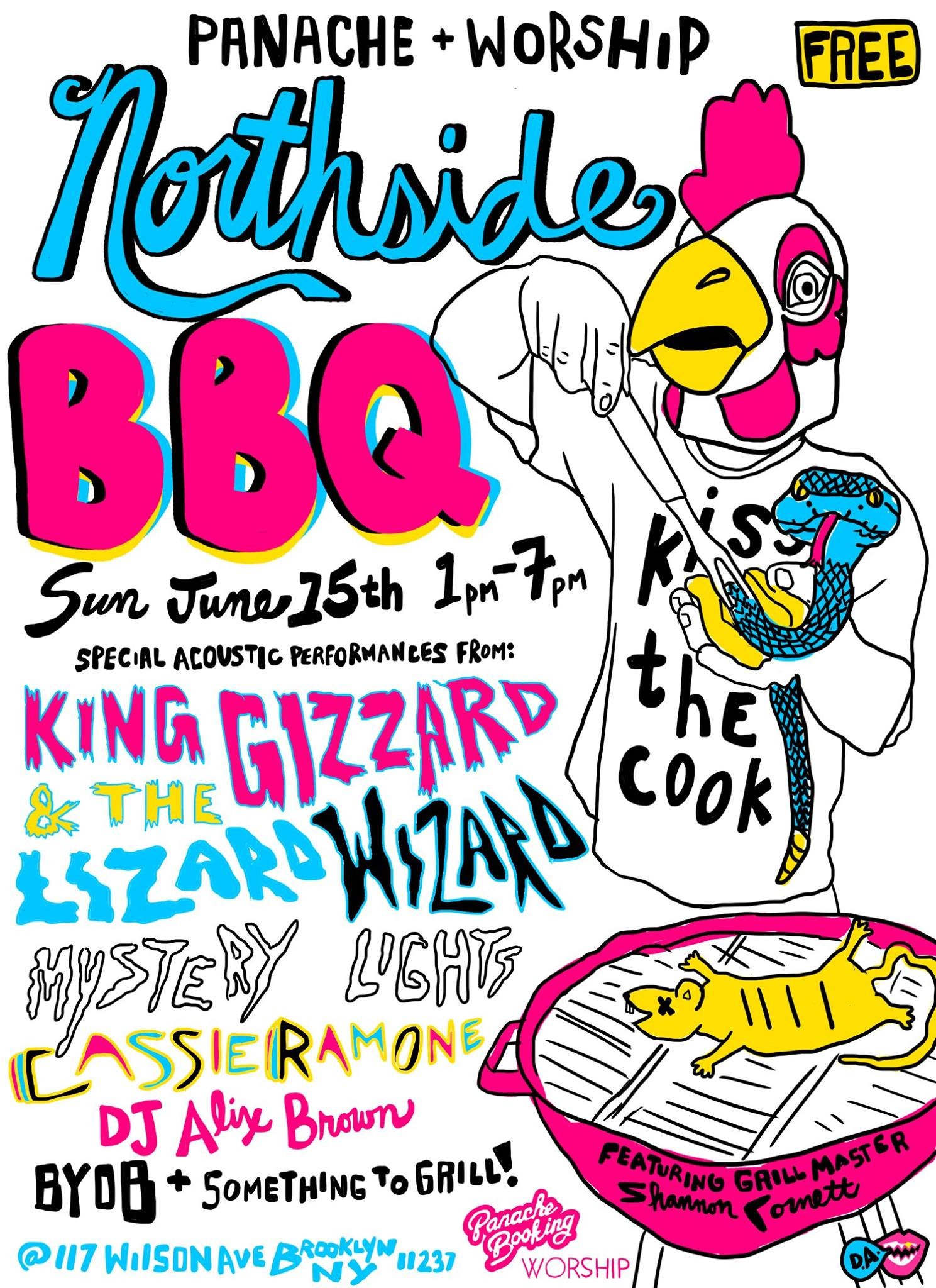King Gizzard & the Lizard Wizard poster by Debbie Allen