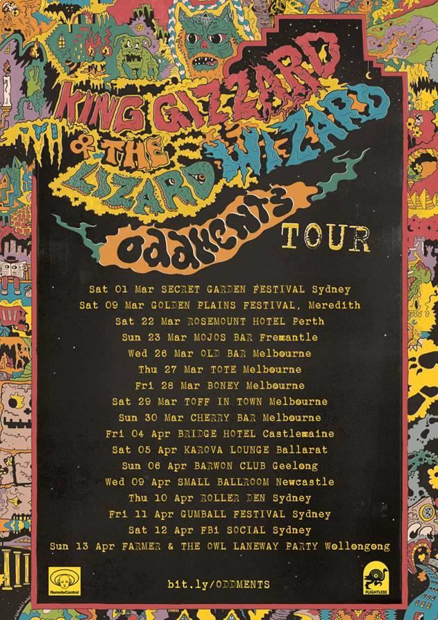 King Gizzard & the Lizard Wizard poster by Jason Galea