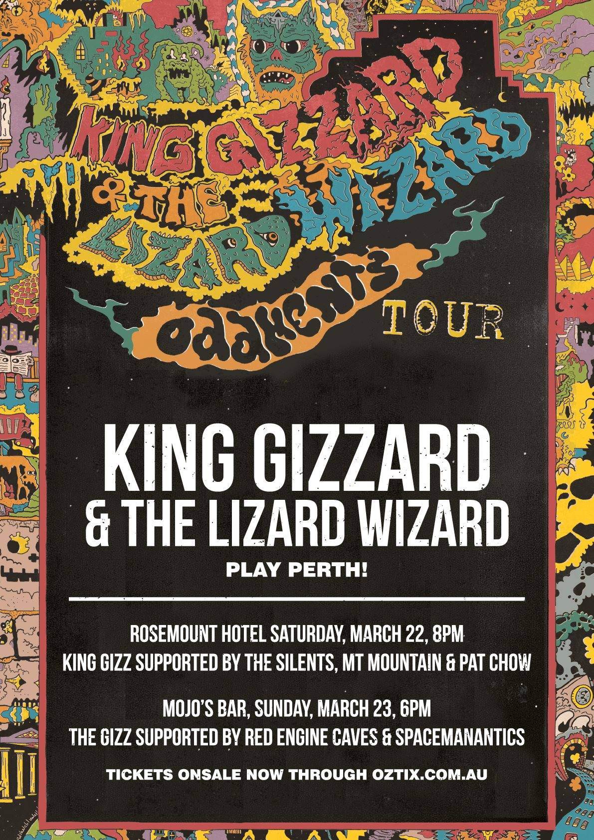 King Gizzard & the Lizard Wizard poster by Jason Galea