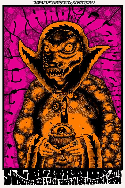 King Gizzard & the Lizard Wizard poster by Alan Forbes
