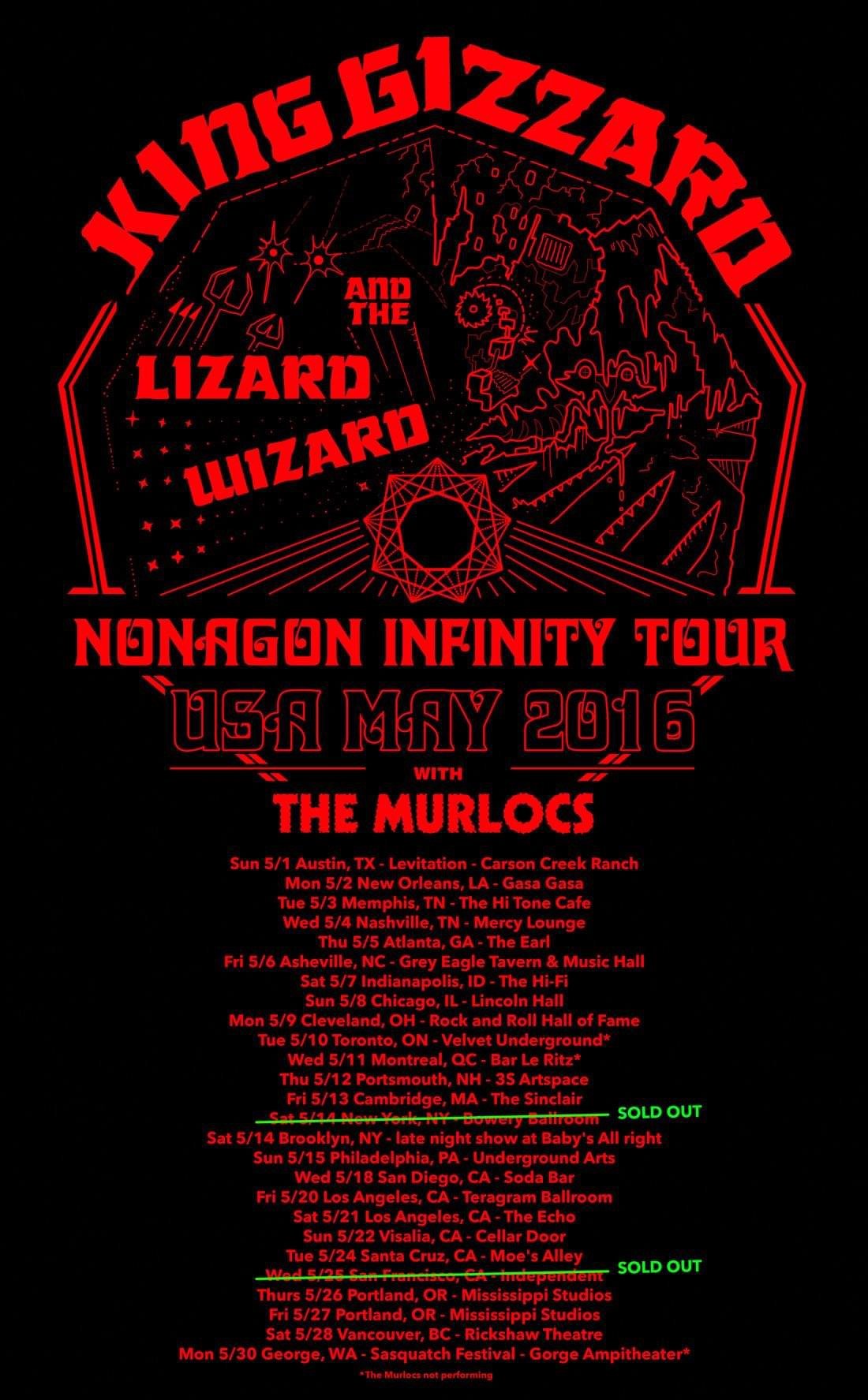 King Gizzard & the Lizard Wizard poster by Jason Galea