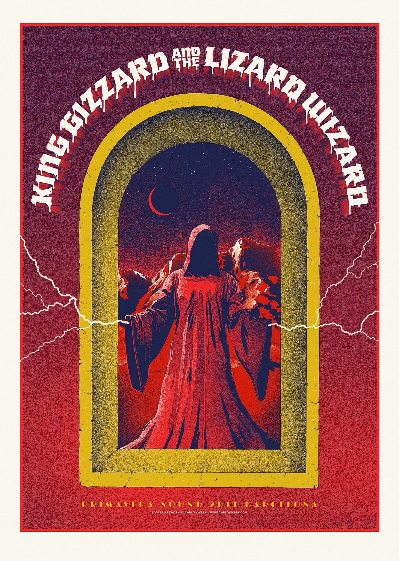 King Gizzard & the Lizard Wizard poster by Carlo Vivary