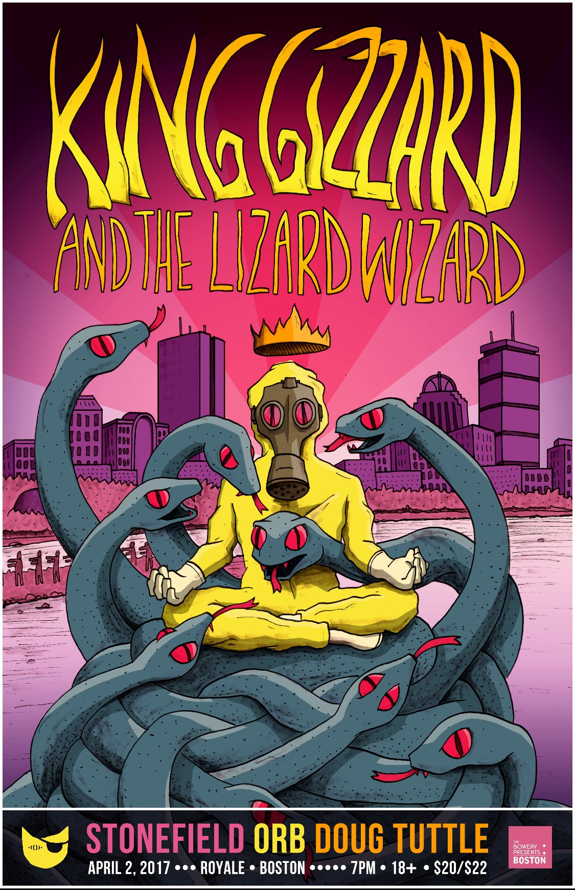 King Gizzard & the Lizard Wizard poster by Aaron Mitchell