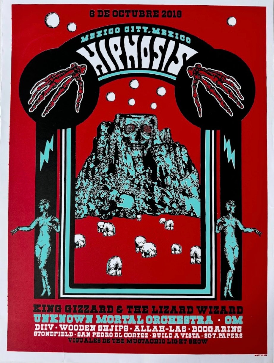 King Gizzard & the Lizard Wizard poster by Matt Cliff