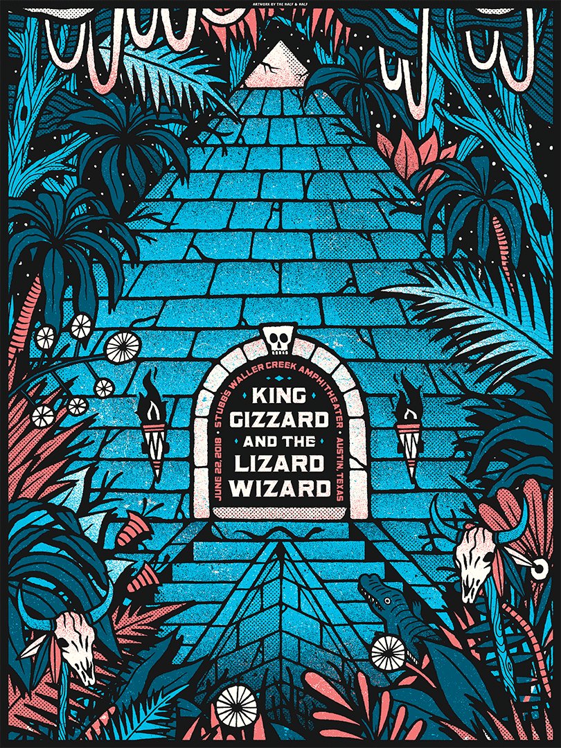 King Gizzard & the Lizard Wizard poster by Nate Puza