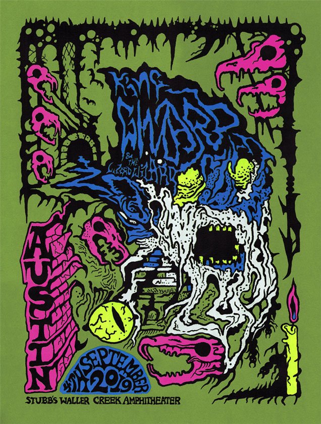 King Gizzard & the Lizard Wizard poster by Jason Galea