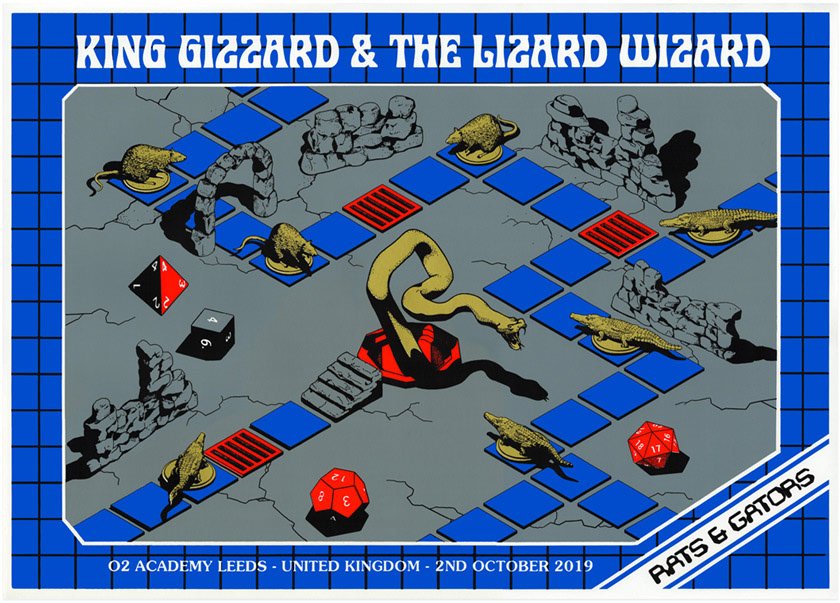 King Gizzard & the Lizard Wizard poster by Jason Galea