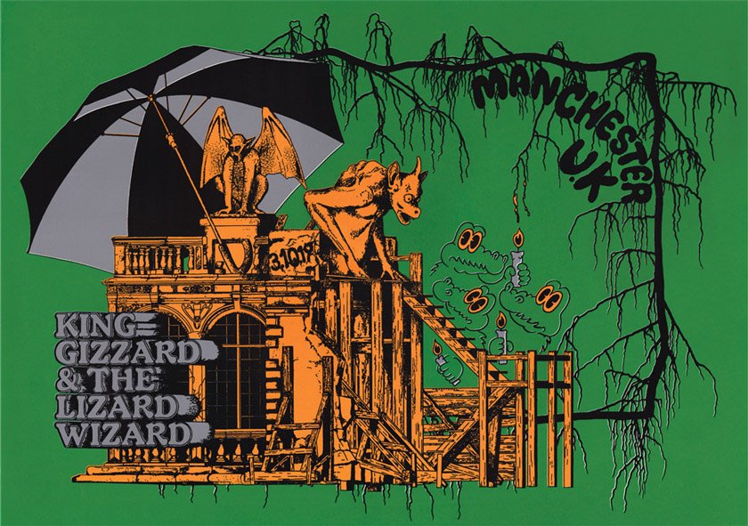 King Gizzard & the Lizard Wizard poster by Jason Galea