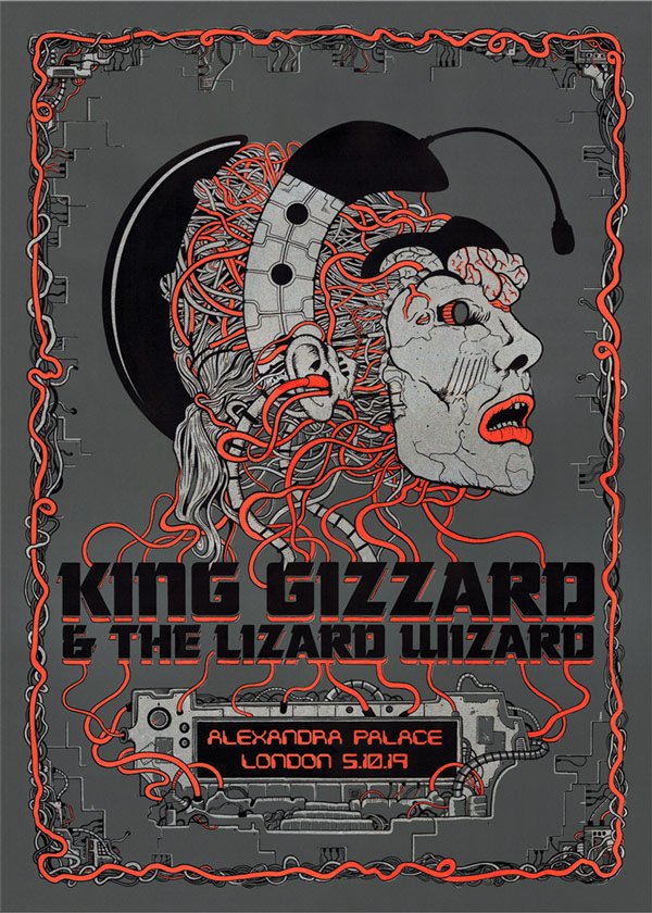 King Gizzard & the Lizard Wizard poster by Jason Galea
