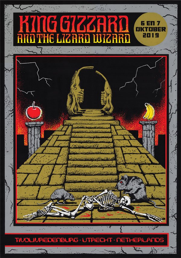 King Gizzard & the Lizard Wizard poster by Jason Galea