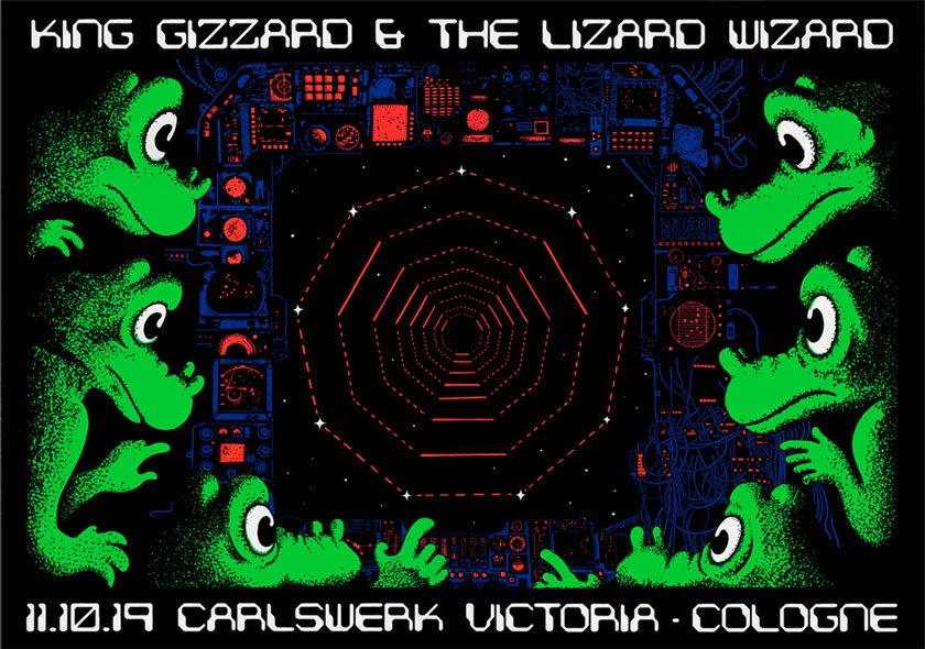 King Gizzard & the Lizard Wizard poster by Jason Galea