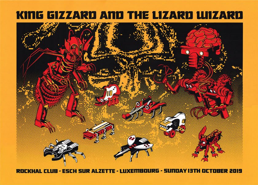 King Gizzard & the Lizard Wizard poster by Jason Galea