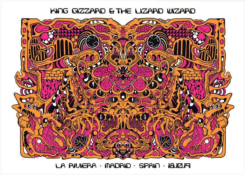 King Gizzard & the Lizard Wizard poster by Jason Galea