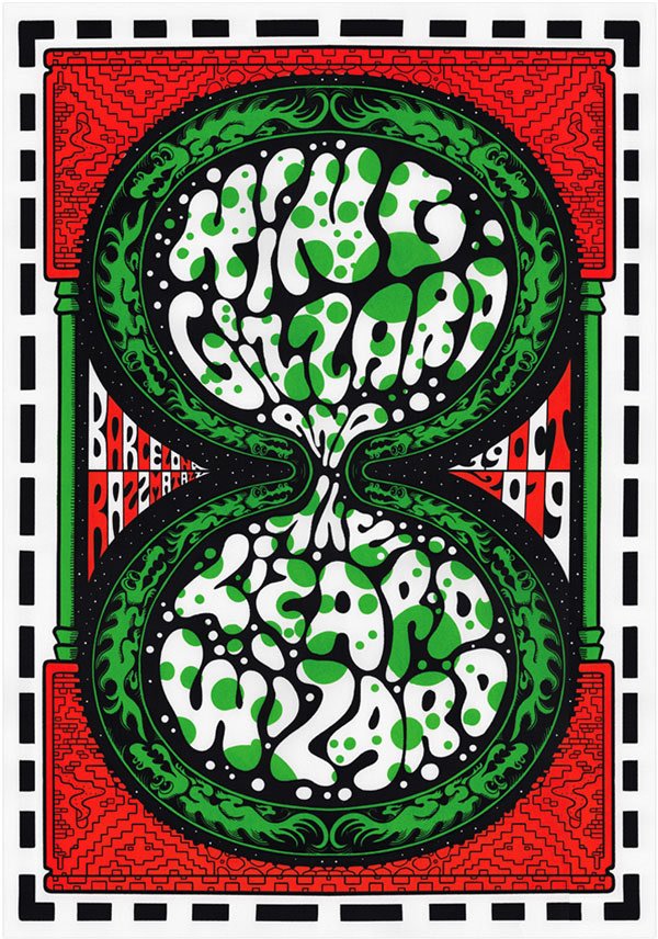 King Gizzard & the Lizard Wizard poster by Jason Galea
