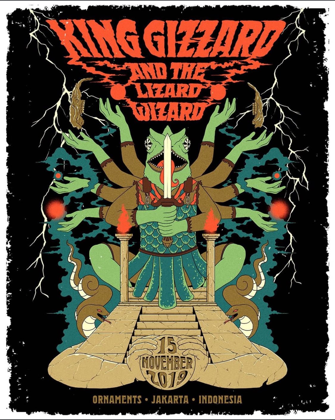 King Gizzard & the Lizard Wizard poster by Agung Budi