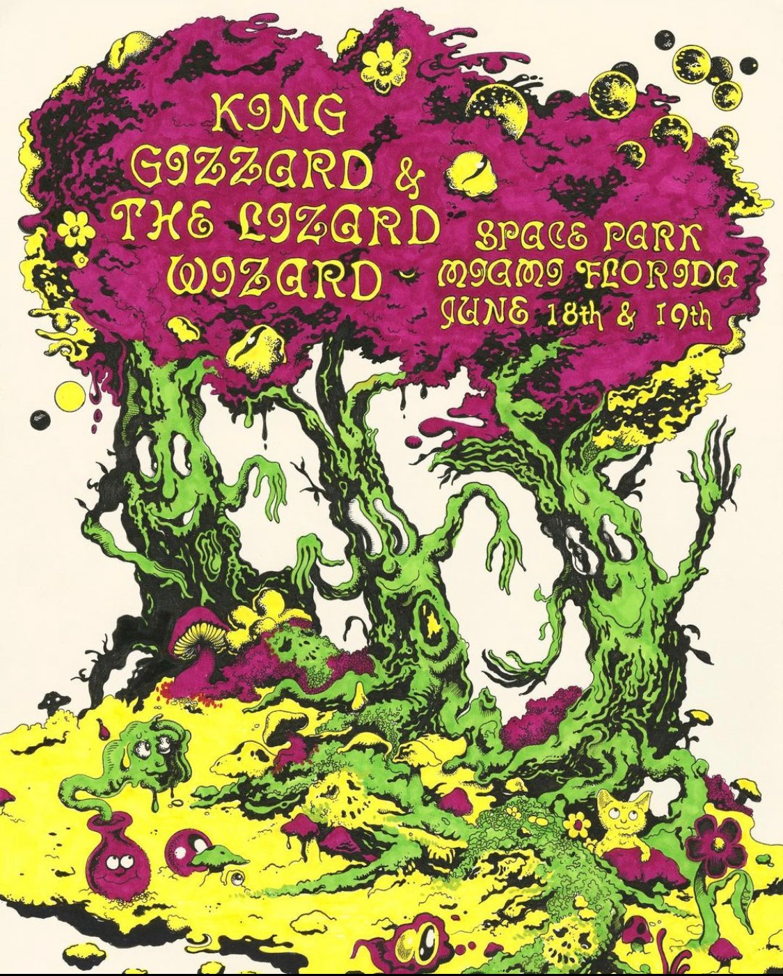 King Gizzard & the Lizard Wizard poster by Daniel Herwitt