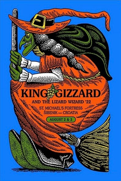 King Gizzard & the Lizard Wizard poster by Jake Foreman