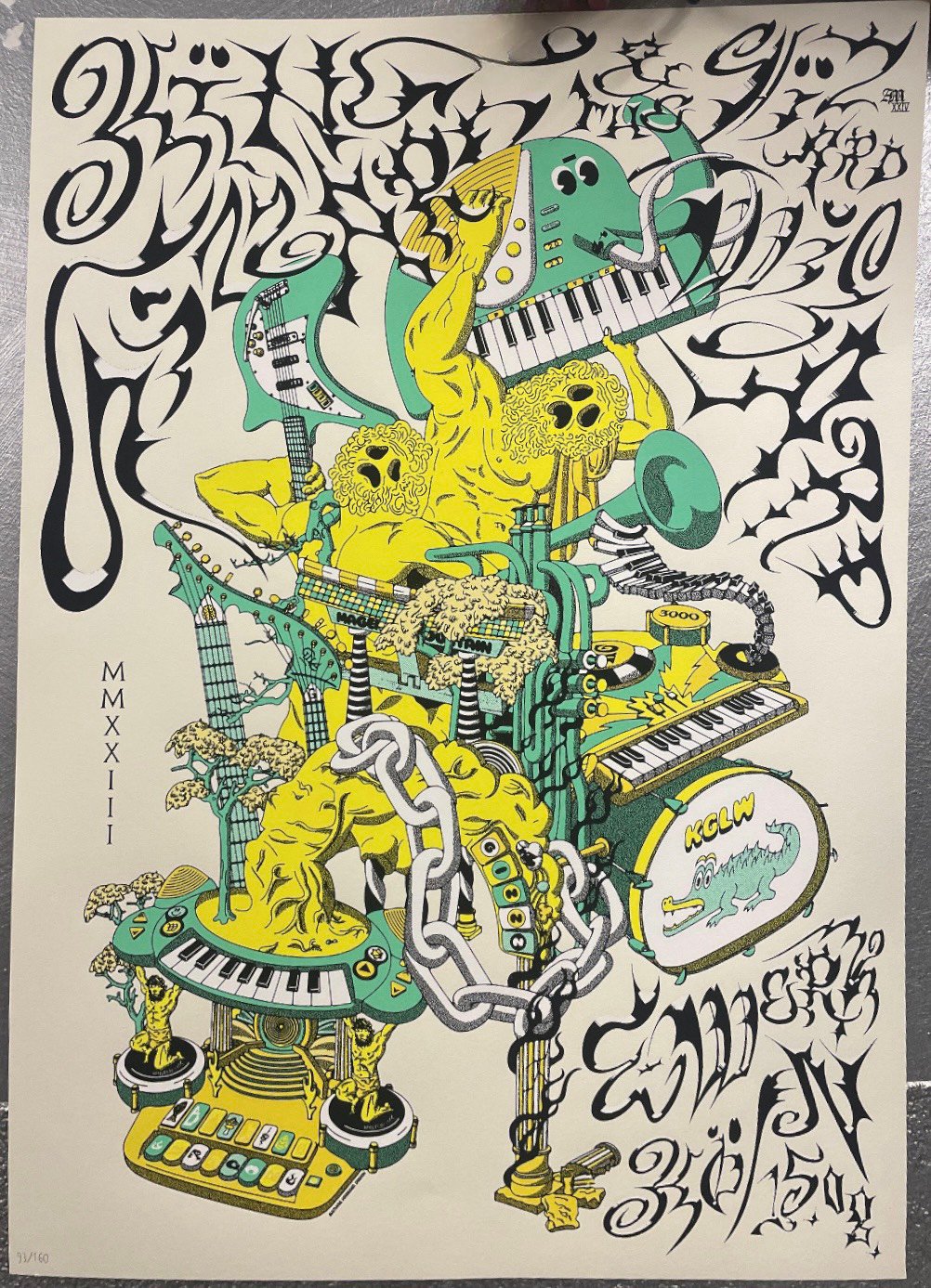 King Gizzard & the Lizard Wizard poster by Mathias Krebser