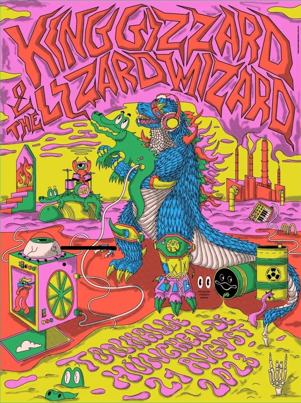 King Gizzard & the Lizard Wizard poster by Bassant Ahmed