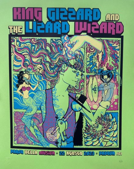 King Gizzard & the Lizard Wizard poster by Jessica Rassi