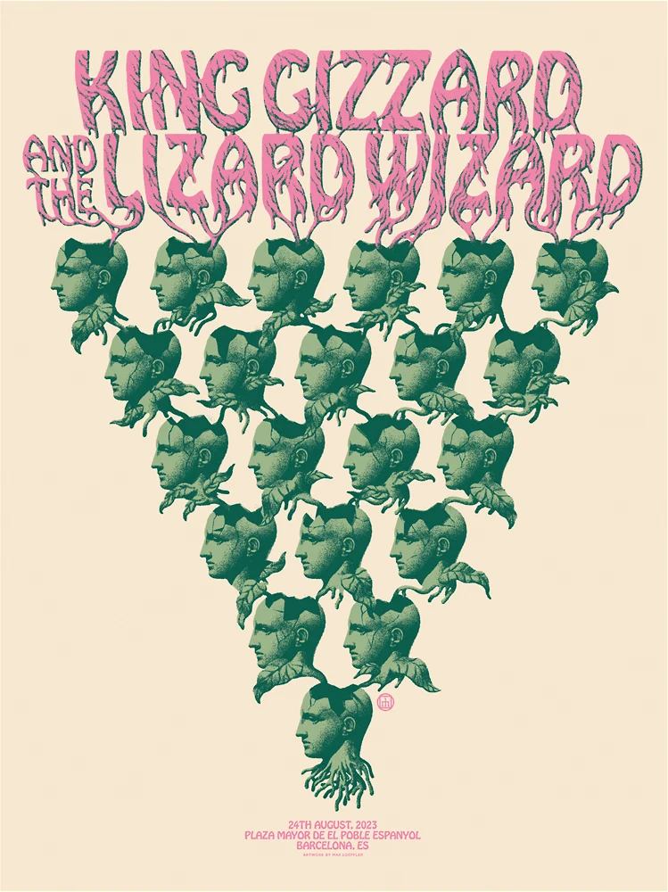King Gizzard & the Lizard Wizard poster by Max Löffler