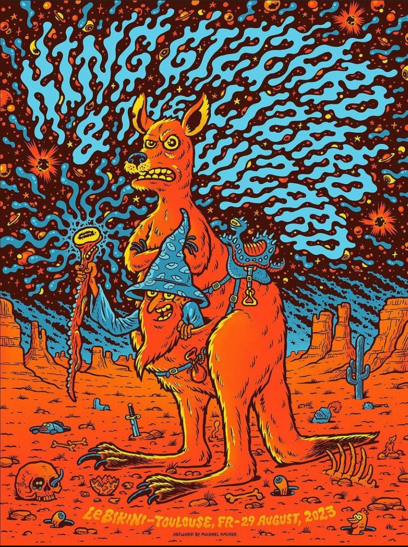 King Gizzard & the Lizard Wizard poster by Michael Hacker