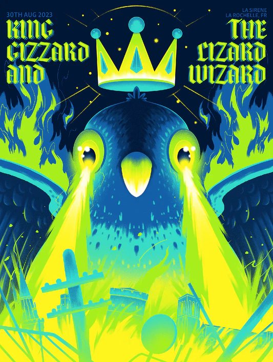 King Gizzard & the Lizard Wizard poster by Arno Kiss