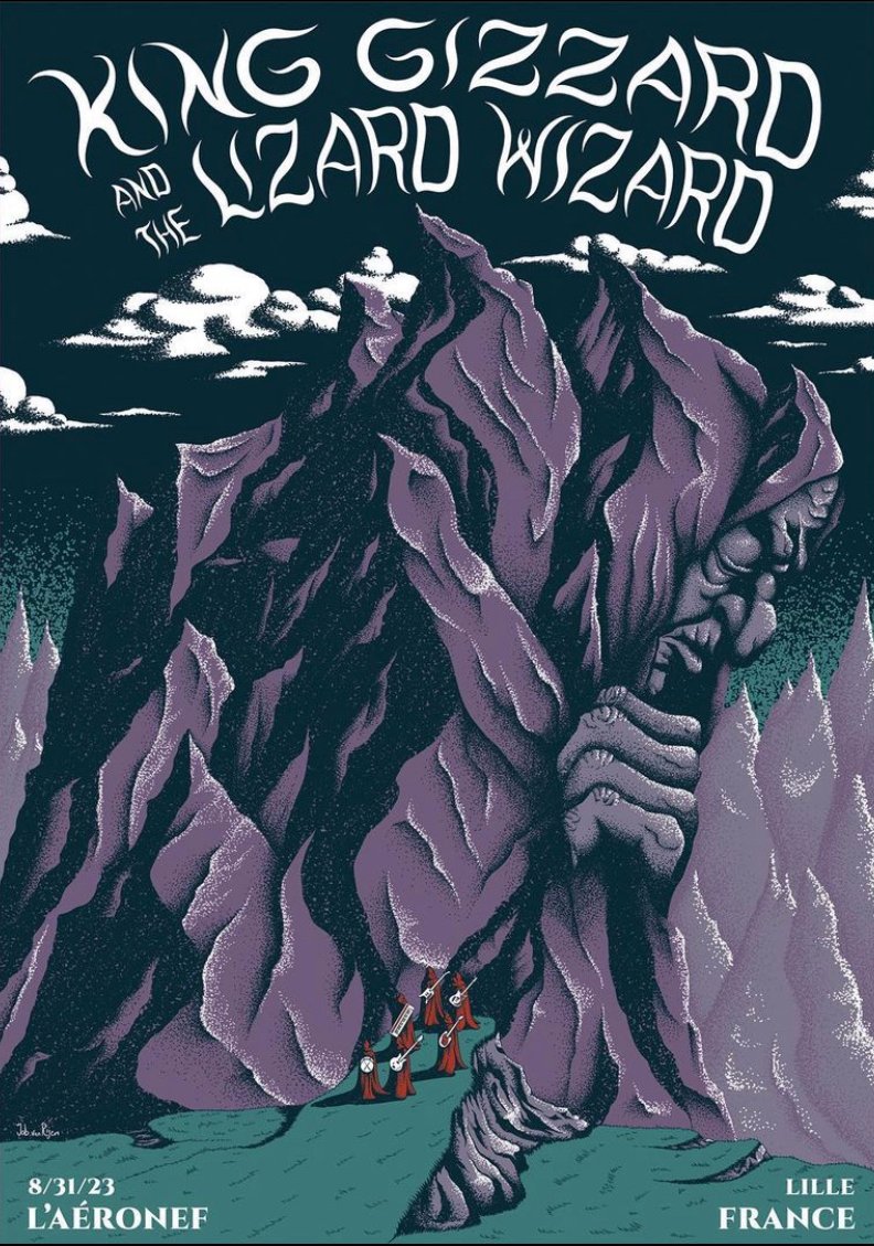 King Gizzard & the Lizard Wizard poster by Job Van Rijen