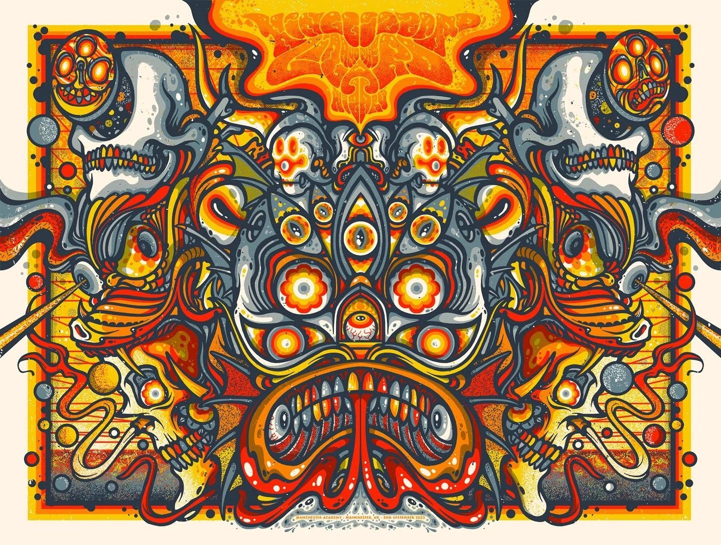 King Gizzard & the Lizard Wizard poster by Drew Millward