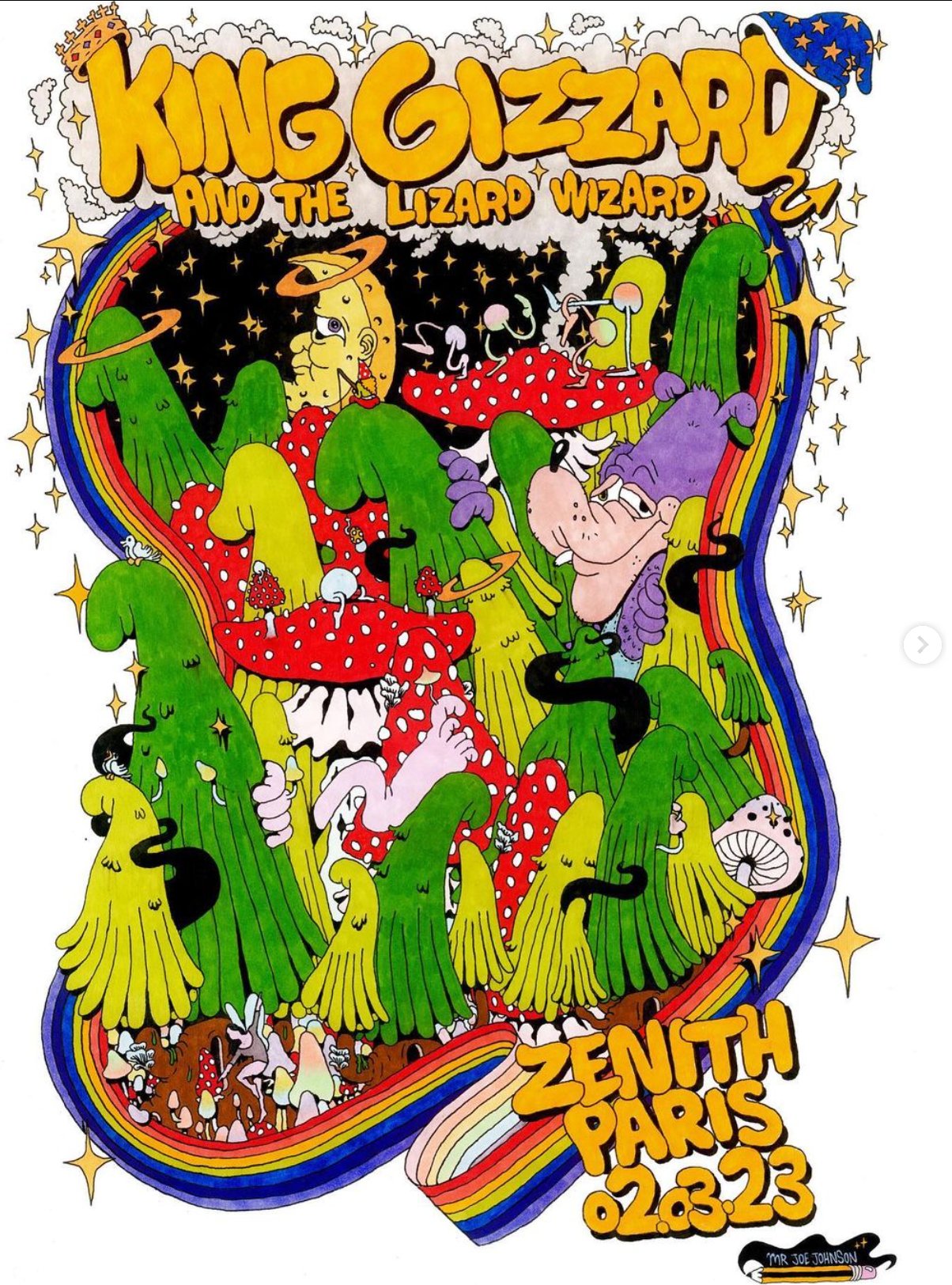 King Gizzard & the Lizard Wizard poster by Mr. Joe Johnson