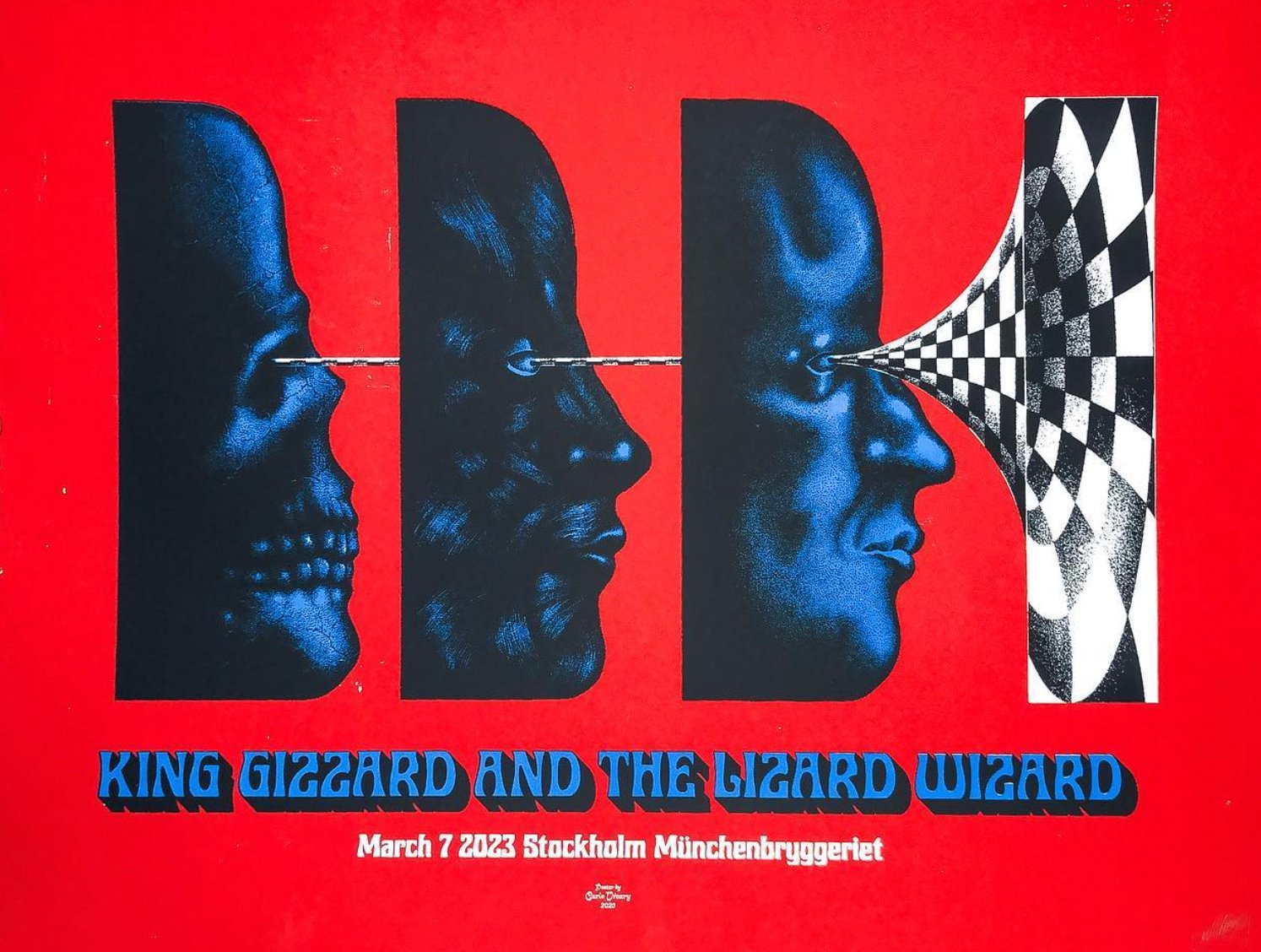 King Gizzard & the Lizard Wizard poster by Carlo Vivary