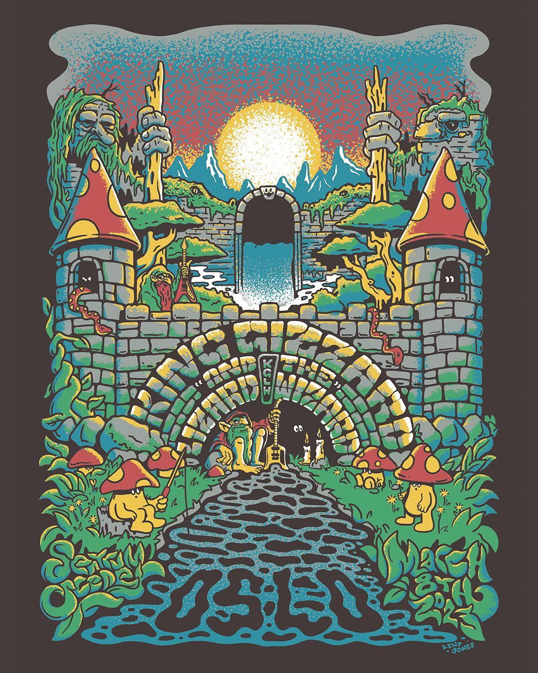 King Gizzard & the Lizard Wizard poster by Lewy Jones