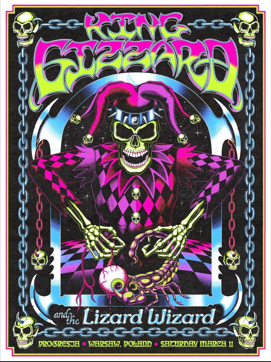 King Gizzard & the Lizard Wizard poster by Josh Freydkis