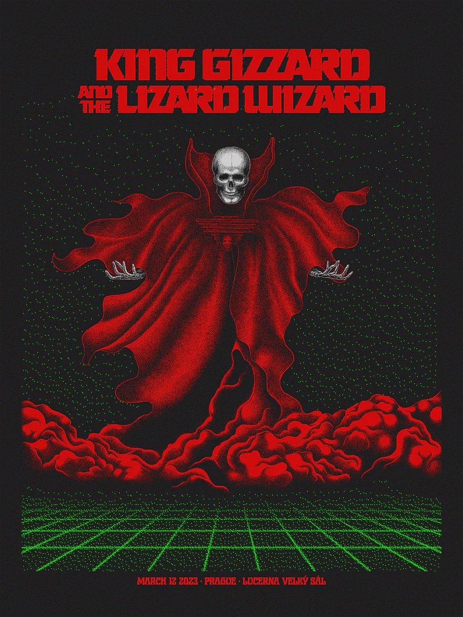 King Gizzard & the Lizard Wizard poster by Carlo Vivary