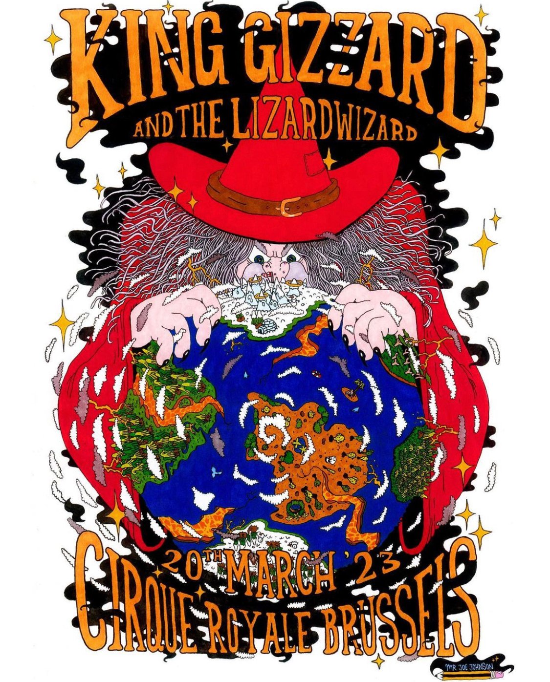 King Gizzard & the Lizard Wizard poster by Mr. Joe Johnson