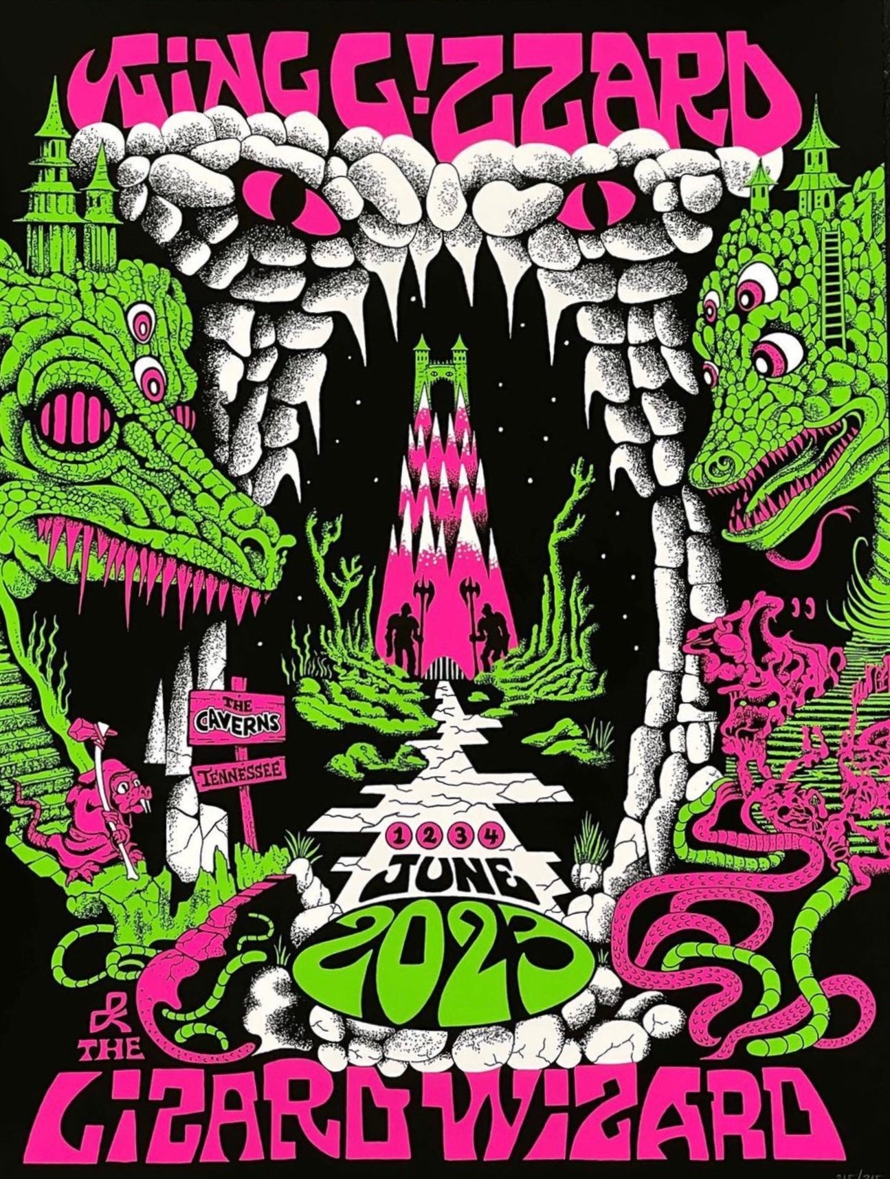 King Gizzard & the Lizard Wizard poster by Jason Galea