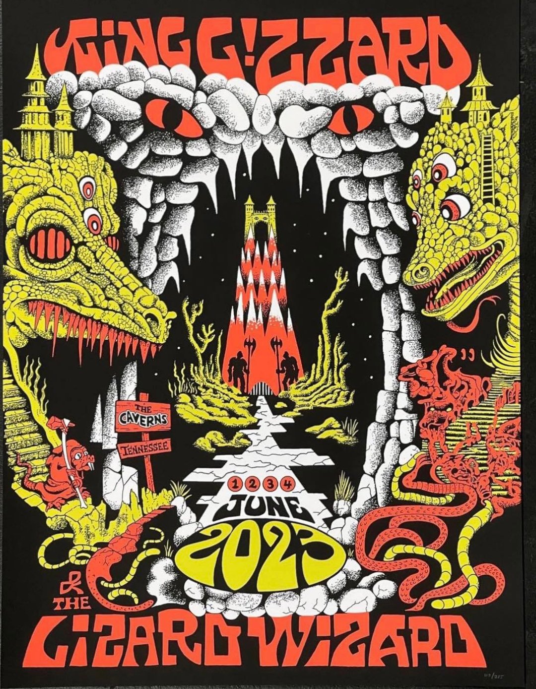 King Gizzard & the Lizard Wizard poster by Jason Galea