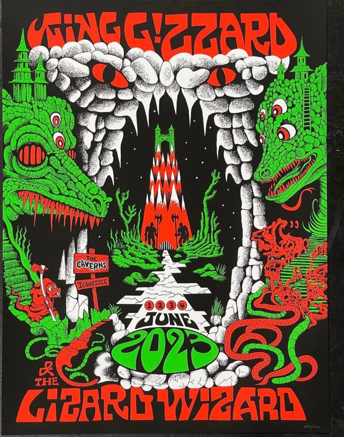King Gizzard & the Lizard Wizard poster by Jason Galea