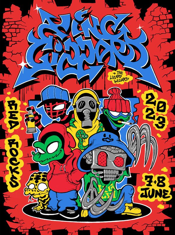 King Gizzard & the Lizard Wizard poster by Jason Galea
