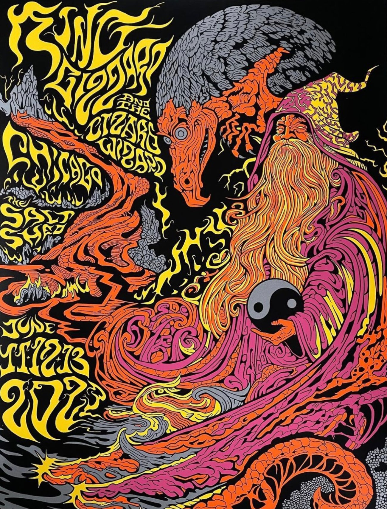 King Gizzard & the Lizard Wizard poster by Jason Galea