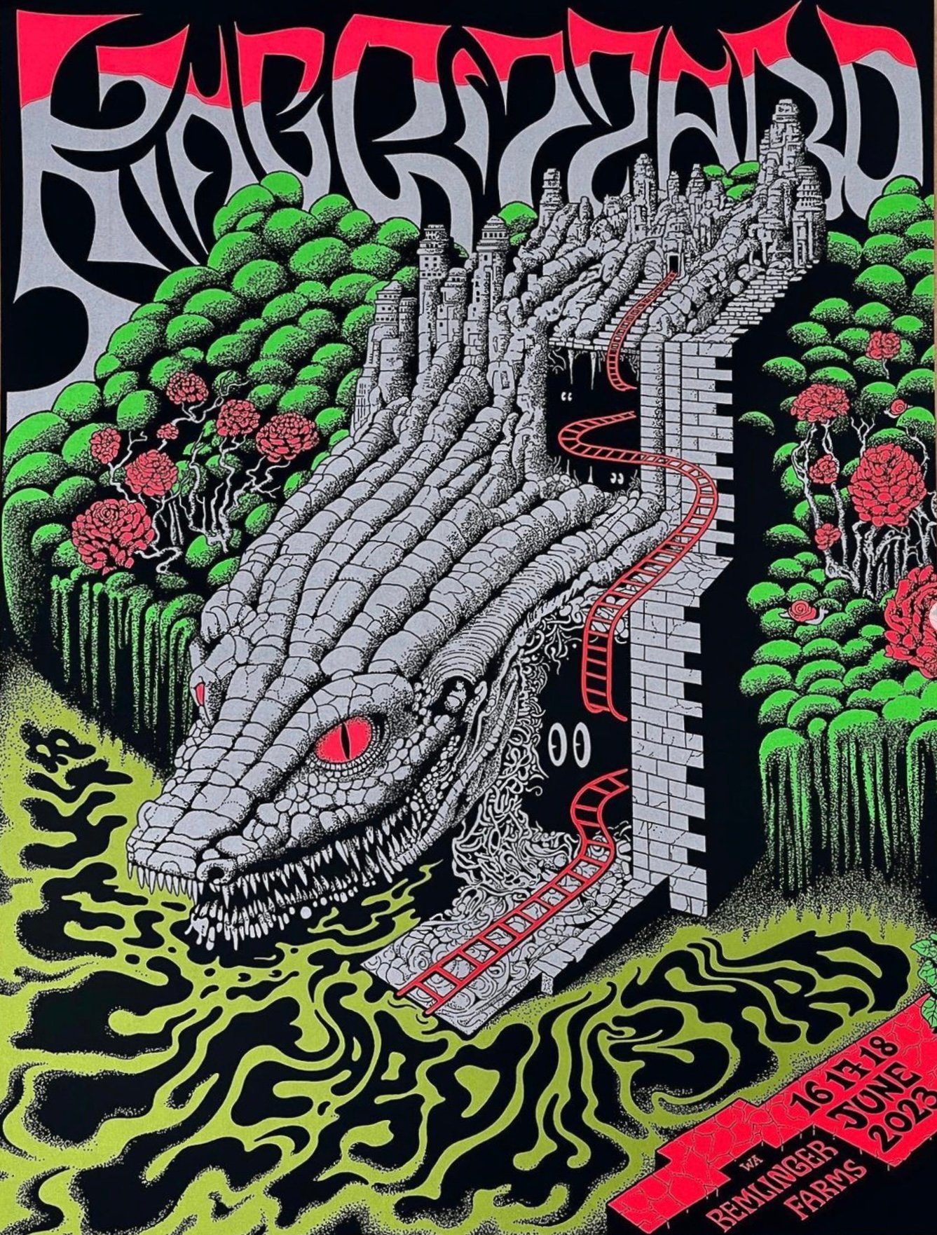 King Gizzard & the Lizard Wizard poster by Jason Galea