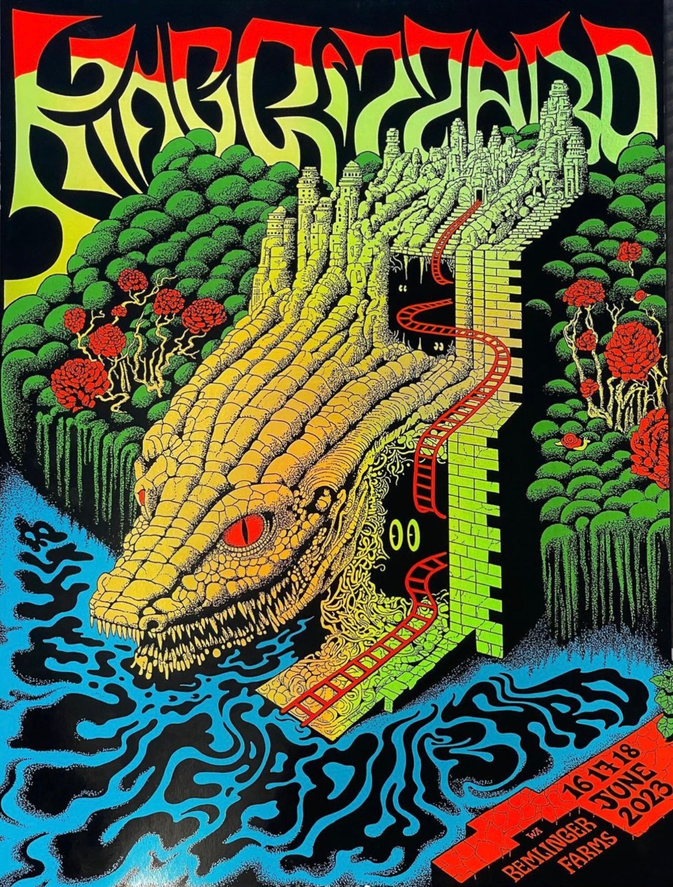 King Gizzard & the Lizard Wizard poster by Jason Galea