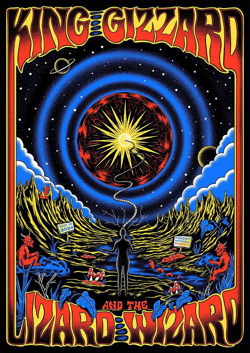 King Gizzard & the Lizard Wizard poster by Amy Jean