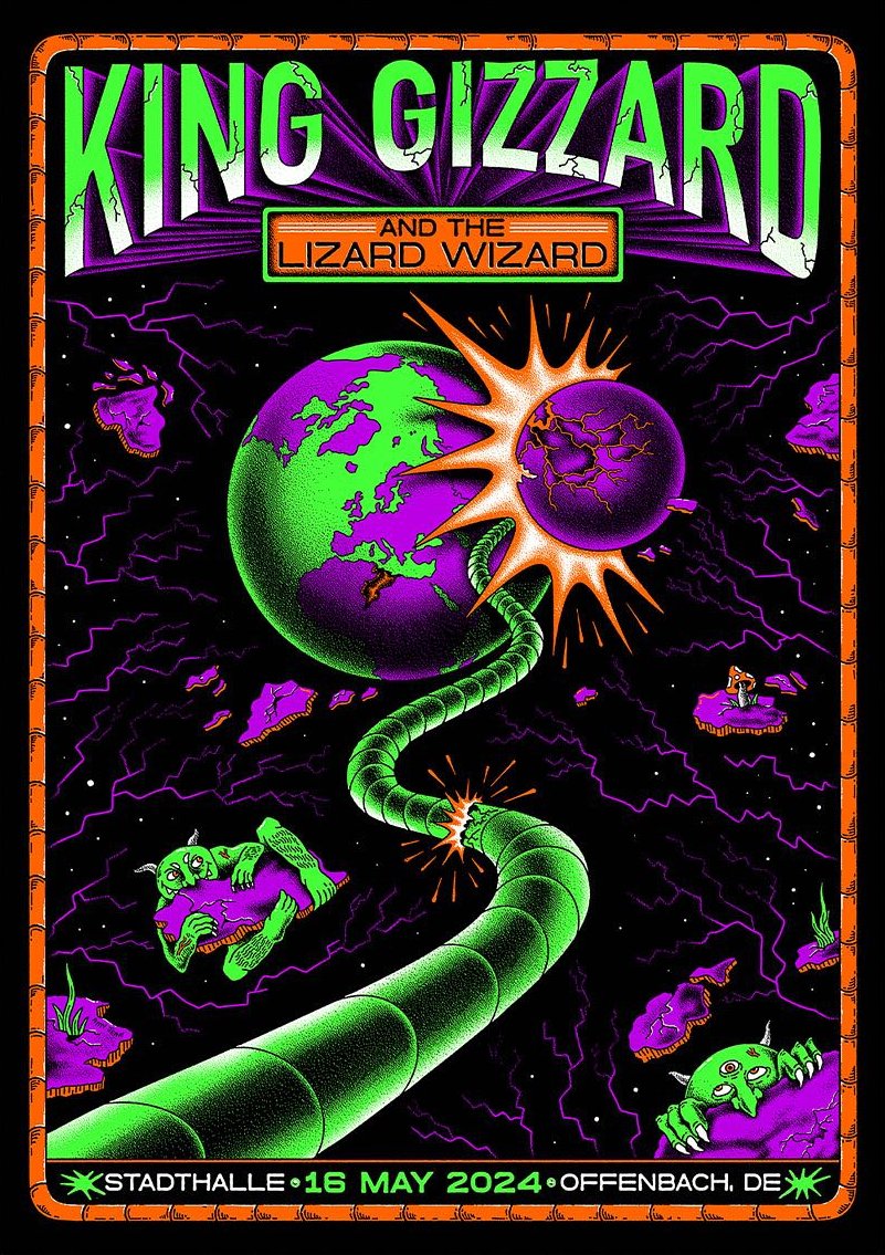 King Gizzard & the Lizard Wizard poster by Amy Jean