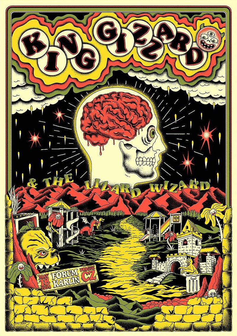 King Gizzard & the Lizard Wizard poster by Amy Jean