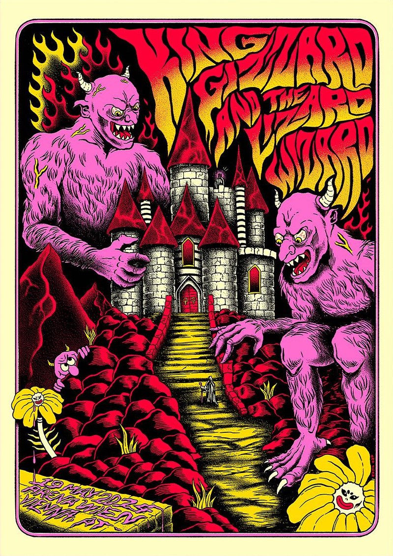 King Gizzard & the Lizard Wizard poster by Amy Jean