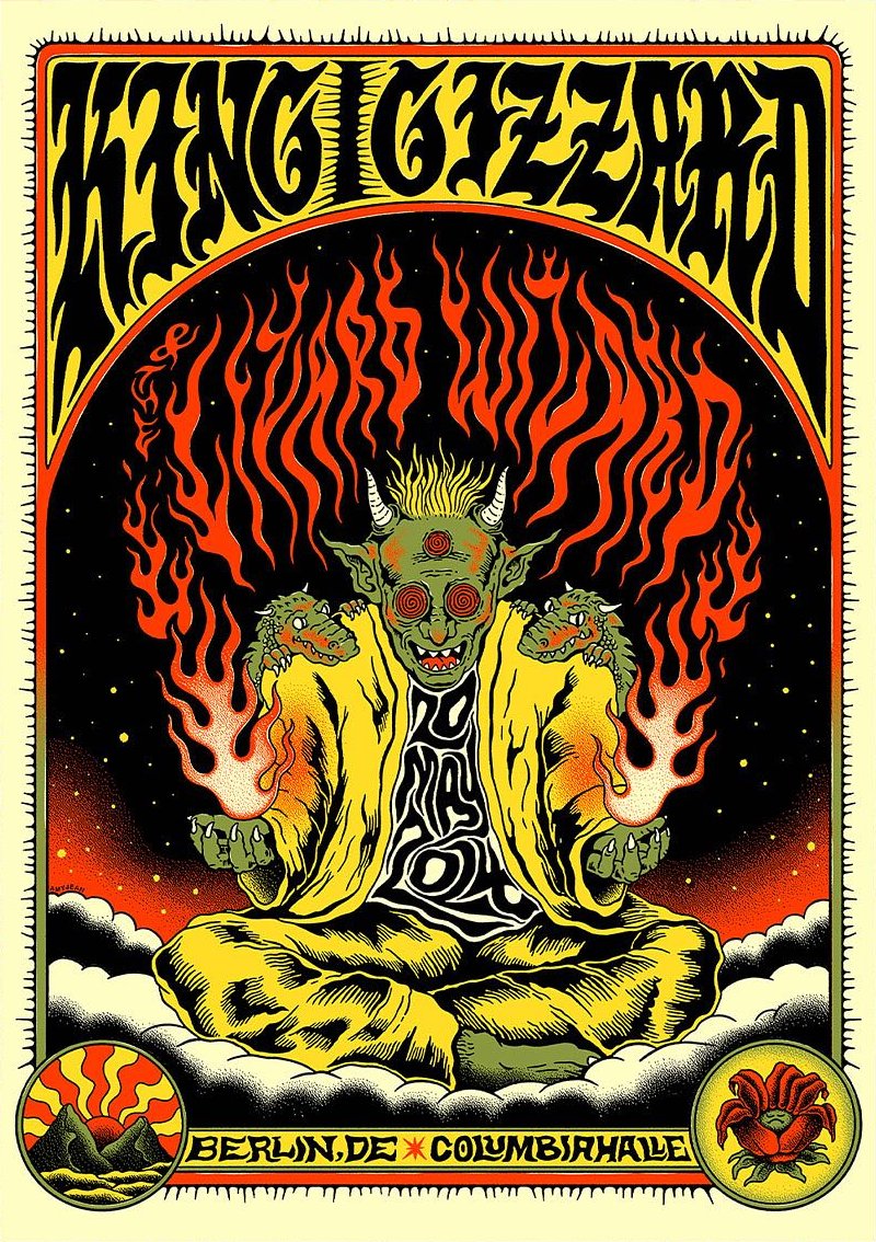King Gizzard & the Lizard Wizard poster by Amy Jean