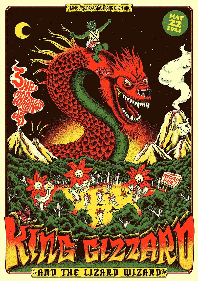 King Gizzard & the Lizard Wizard poster by Amy Jean
