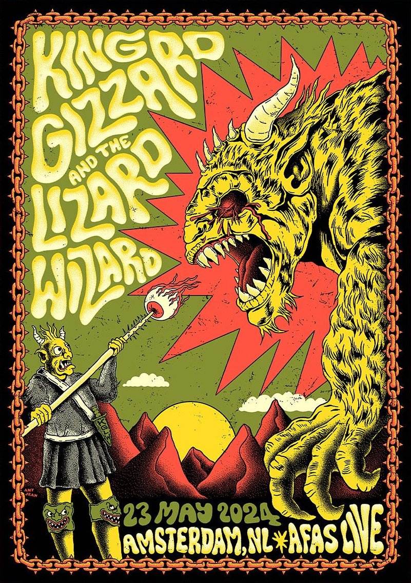 King Gizzard & the Lizard Wizard poster by Amy Jean