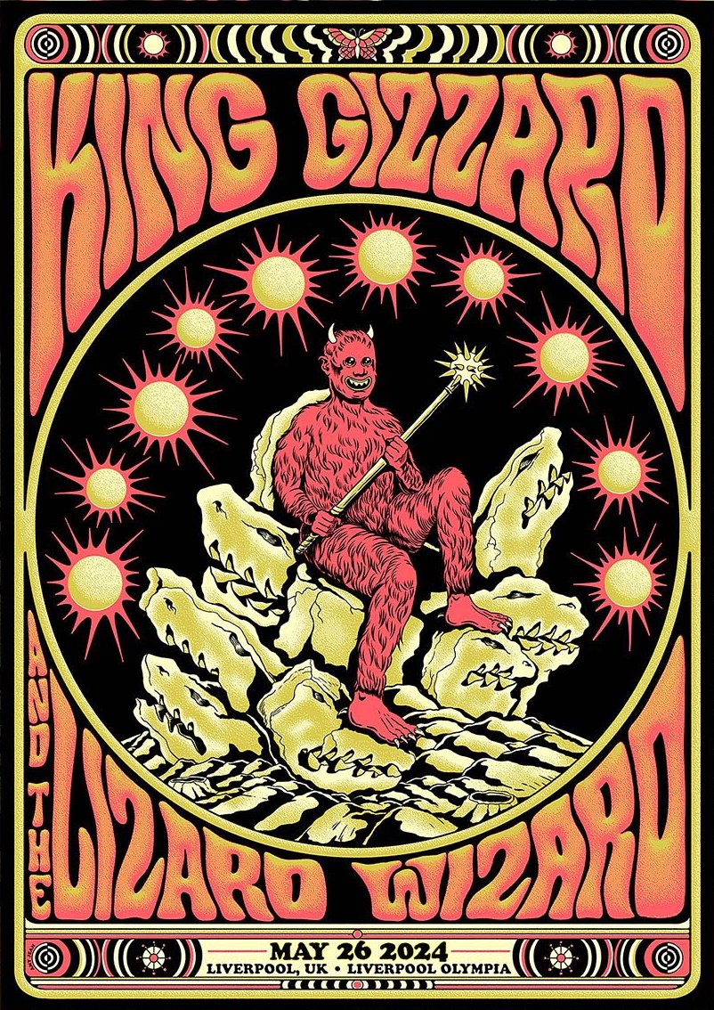 King Gizzard & the Lizard Wizard poster by Amy Jean